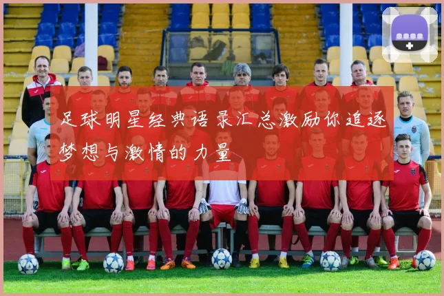 足球明星经典语录汇总激励你追逐梦想与激情的力量